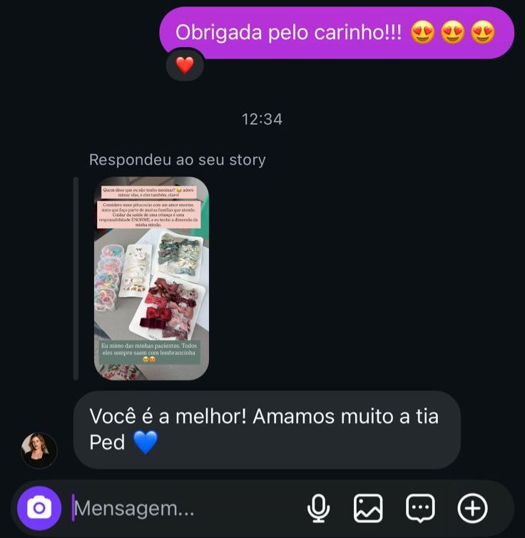 Depoimento — Amamos muito a tia Ped