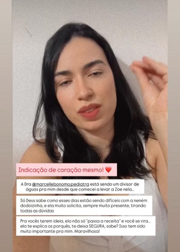 Depoimento — ela te explica os porquês, te deixa segura
